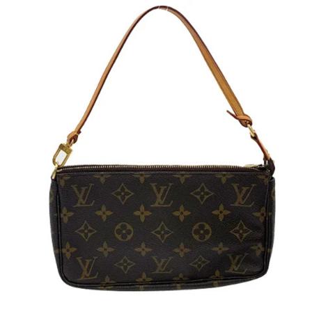 Louis Vuitton Vintage, Pre-owned Pochette Accessoires Monogram Bag Bruin, Dames, Maat:ONE Size,Canvas