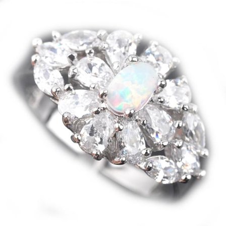 Silversmycken filled ring VIT Brand Opal