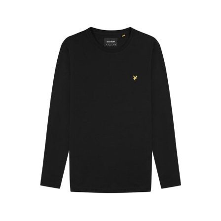Lyle & Scott Långärmad T-shirt Med Rund Hals T-shirts Herr Svart S