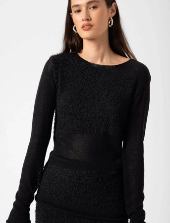 Soaked in Luxury Sltine Pullover - Black - XL