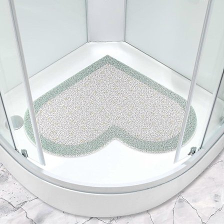 Hörn Duschmatta 60 X 60 Cm Halkfri Badrumsmatta För Våtrum Med Dränering Mjuk Textur Massage Golvmatta Tvättbar