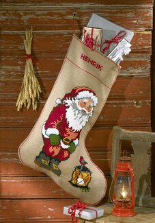 Broderikit Julstrumpa Tomtefar