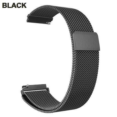 Kompatibel med Fitbit Versa 2 3 4 Lite Sense Band Håndtert Milanesisk Sense 2 Erstatningsmagnetreim Armbånd Fit Bit Klokkebånd Svart For Versa 4