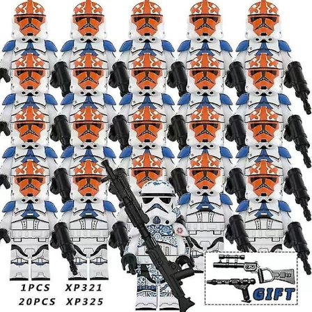 21pcs Fit Compatible Lego Star Wars Clone Troopers Kids Gifts Toys