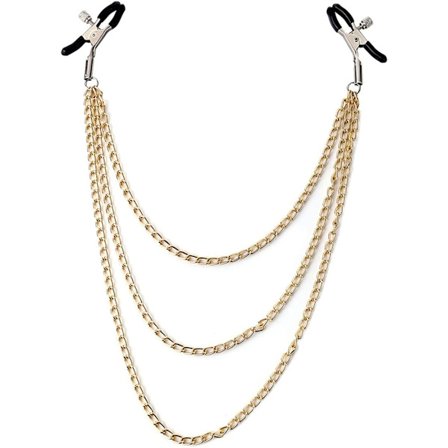 Kropskæde Rustfrit Stål Justerbare Kropsklemmer Kropsring Ikke-Piercing til Kvinder Falske Kropssmykker guld