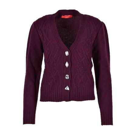 Max Mara, Cardigans Paars, Dames, Maat:M