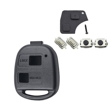 Nøkkelhus / Alarmboks for Toyota - 2 eller 3 knapper Blac_jar