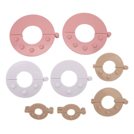 8 st Pompom Maker Kit DIY Ullstickning Hantverk Fluffboll Väv Effektivitetsverktyg
