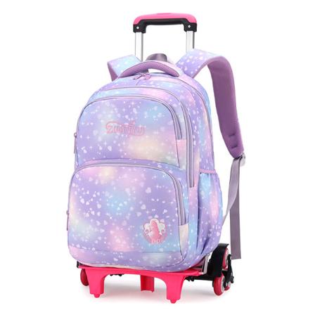 2022 Naturlig fisk Nytt produkt Trolley Skoleveske Eksklusivt for barneskoleelever i klasse 3-6 Lille prinsesse Mote Hot Style