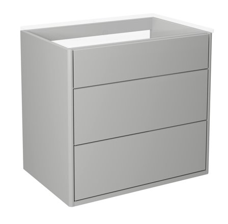 Gustavsberg Graphic Kommod 60 cm, utan tvättställ Grå, Badrum