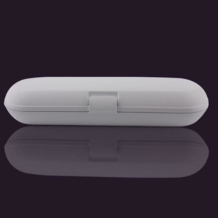 Rejseetui i plastik (hvid) til elektrisk tandbørste