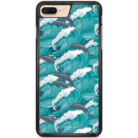 Bjornberry Skal iPhone 7 Plus - Vågor & Delfiner