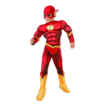 The Flash Deluxe The Flash Kostym S Röd/Gul