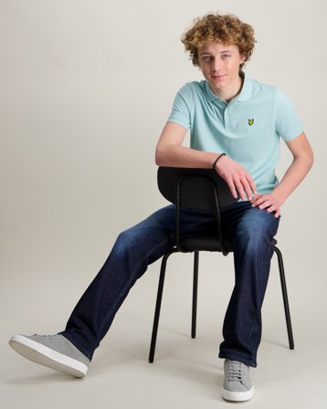 Lyle & Scott Plain Polo Shirt Blau Polo/Rugbyshirts Jungen - Kids Brand Store