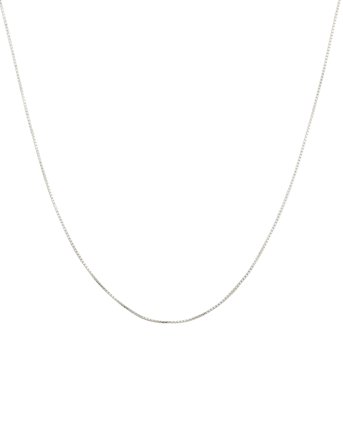 Syster P Beloved Short Box Chain Silver - Silver - ONE SIZE 40-42 cm