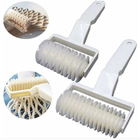 2 kpl Muovinen Leivontatyökalu Verkonvetopyöräveitsi Pizza Leivonnaisten Ristikkorulla Leikkuri Yhteensopiva Taikina Keksi Piirakka Askartelu 