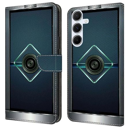 Samsung Galaxy A16 5G/4G -kotelo, lompakkomallinen, kuvioitu PU-nahkainen suojakotelo