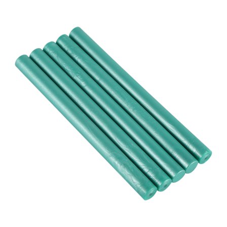 Vintage Sigill Stamp Vax Sticks 5-pack Ljusgrön för Bröllop Födelsedag Inbjudningskort