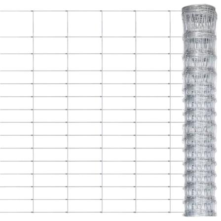Vidaxl Fårstängsel Galvaniserat Stål 50x1,6 M Silver Silver