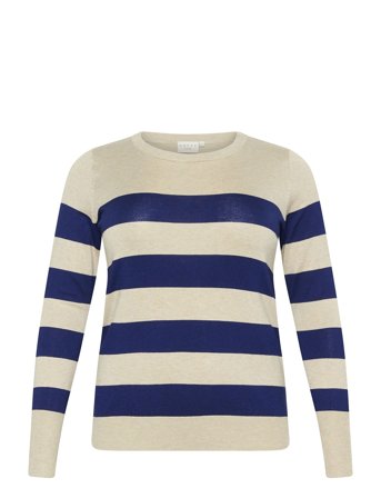 Kaffe Curve | Kclizzy Striped Knit Pullover | S