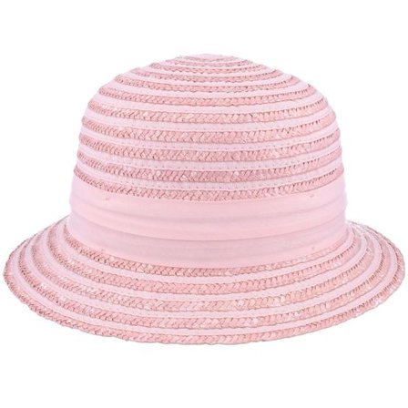 Seeberger - Rosa bucket Hatt - Cloche In Straw Braid Rose Bucket @ Hatstore