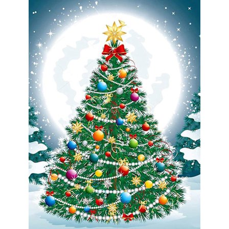 Heta säljande, 5D julgran DIY broderidiamantmålning Co