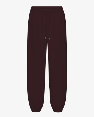 Organic Relaxed Sweatpants - Oxblood Red XL