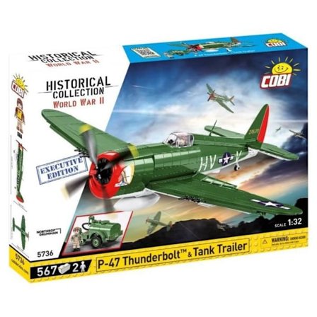 COBI 5736 - P-47 THUNDERBOLT & TANK TRAILER