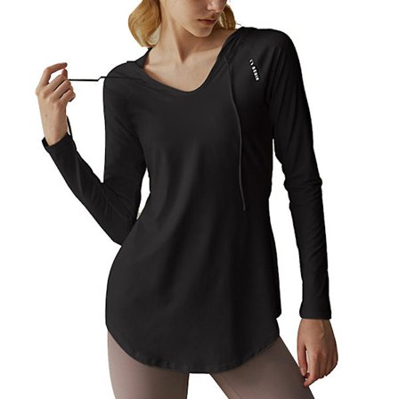 Naisten pitkähihaiset treenipaidat, löysä malli, nopeasti kuivuva, urheilullinen ja pehmeä