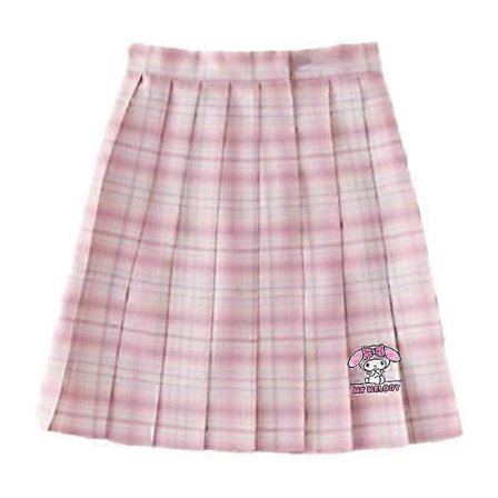 Sanrios My Melody Cinnamoroll Hellokittys Söpöt Tyttöjen JK Laskostettu Hame Sarjakuva Akatemia Uniformu Hame Kawaii Koulupuku Hame-WELLNGS