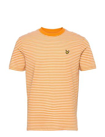 2 Colour Stripe T-Shirt Orange Lyle & Scott