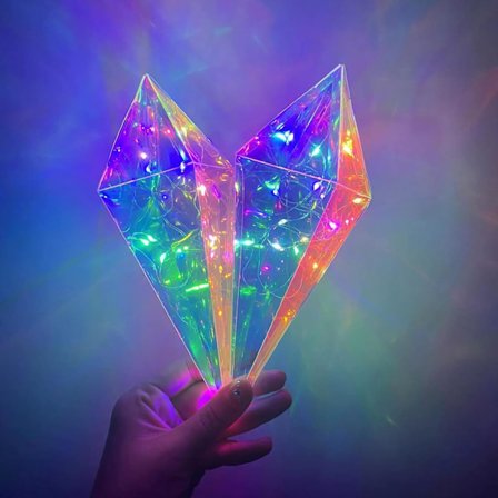 Dekoration Färgglada Crystal Lights Ornaments, hängande Ice Pick istappar