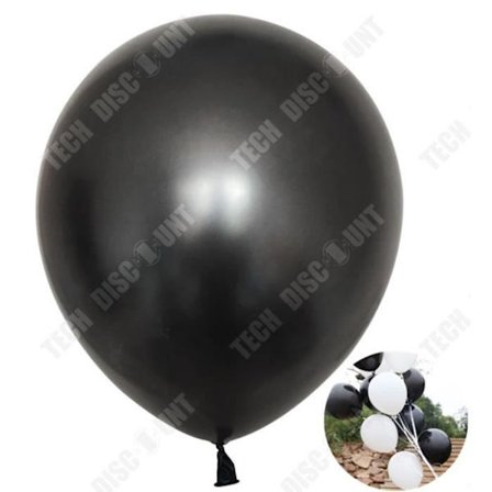 Dekorativa ballonger - TD - 100 svarta ballonger 27 cm - Naturgummi - Biologiskt nedbrytbara - Hållbara