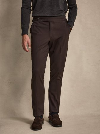 John Henric Men's Braune Chinos Slim Fit Size 52