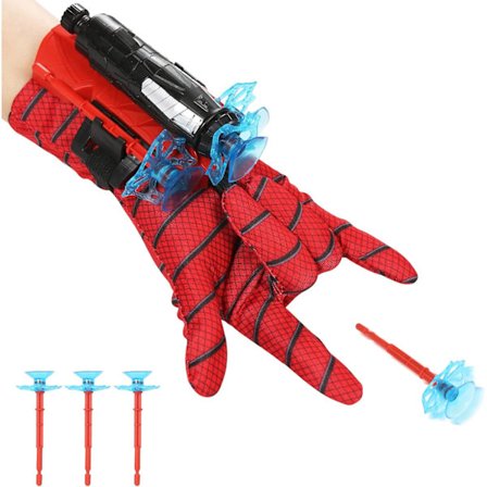 (1 sett - sugekopp piler) Spiderman Spider Web Launcher Spider DXGHC