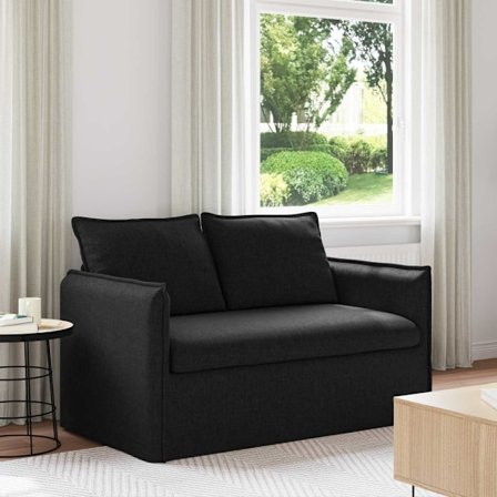 Soffa 120cm Svart Metall
