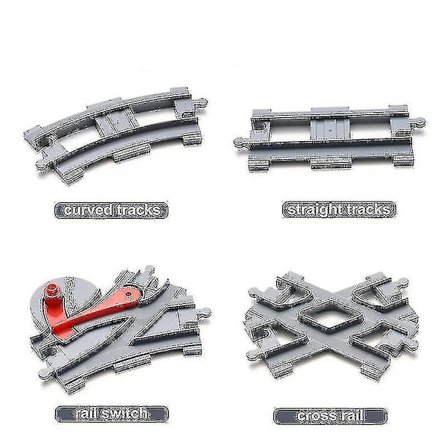Duplo Togskinner Blokker Krysskoblingsdeler Jernbanebryter Byggeklosser Gave -gt (LGL)