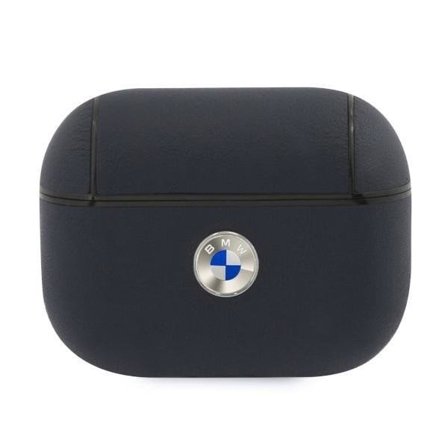 BMW Ægte Læder Sølv Logo Skal AirPods Pro - Navy