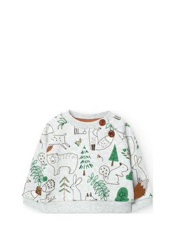 Boboli Fleece Sweatshirt Printed For Baby -Bci - Multi/patterned - 56