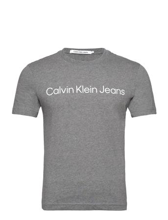 Core Institutional Logo Slim Tee T-shirt Grå Calvin Klein Jeans