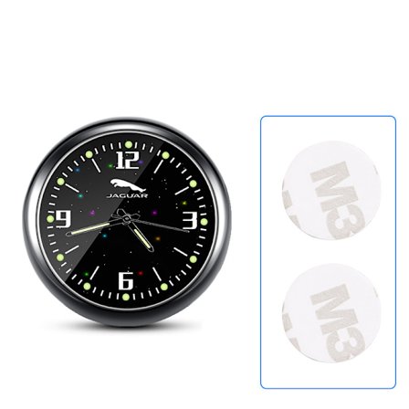 Auton kello Luminoidinen elektroninen kello Kvartsikello Koristeellinen kello (Jaguar) Kaksi pakkausta