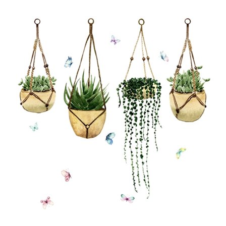 Vindueklistermærke, 23 * 54 cm smuk illustration elektrostatisk de