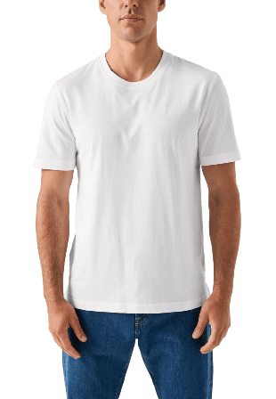 Eton T-shirt I Single Jersey Supima-bomull T-shirts Herr Vit M