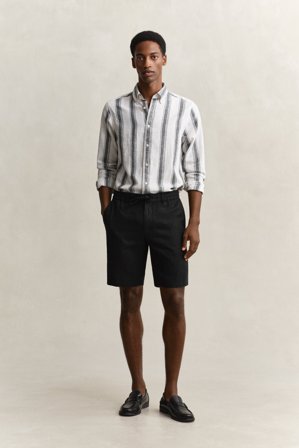 GANT Herren Leinen Shorts (L) Schwarz