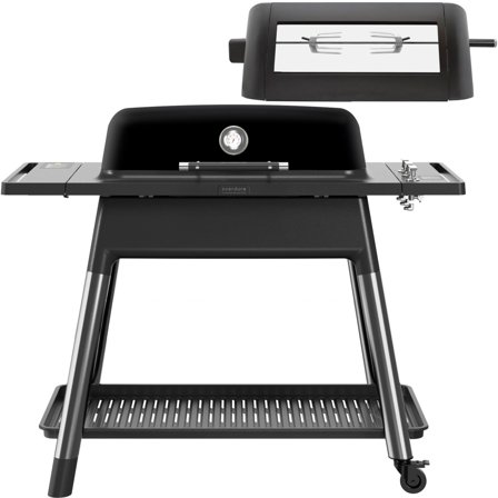 Everdure Furnace gasgrill + rottiseri, mat sort | KitchenOne