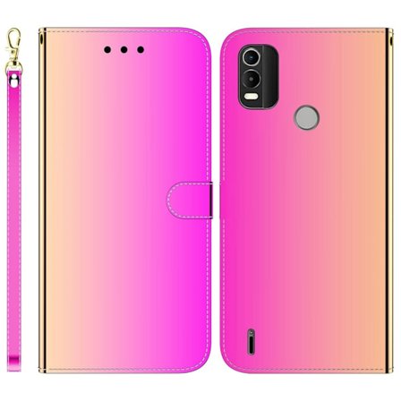 Mirror Nokia C21 Plus fodral - Rosa