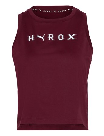 PUMA W Puma X Hyrox Cloudspun Thermoadapt Crop Tank - Burgundy - XL