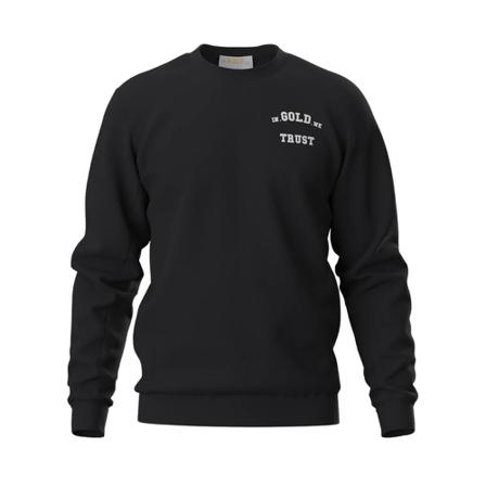 In Gold We Trust, Sweatshirts Zwart, Heren, Maat:M