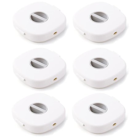 6 Pieces Retractable Cable Management Charging Cord Organizer Phone Cord Holder Retractable Cable Reels Small Winder Case For Usb Cable Headset C