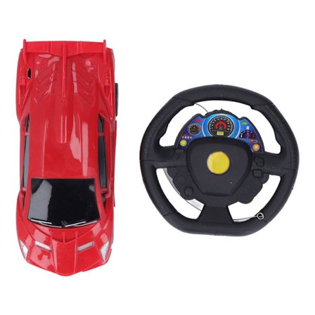 Fjärrstyrd Bil Ratt Elektrisk Simuleringsleksaksbil för Barn Röd 1.22